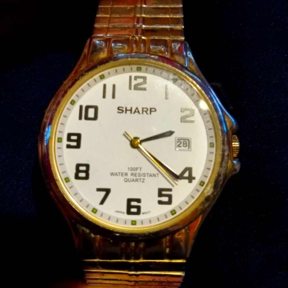 Sharp waterproof watch